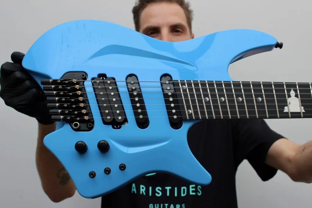 H/07 Lambo Blue Gloss | Aristides Guitars
