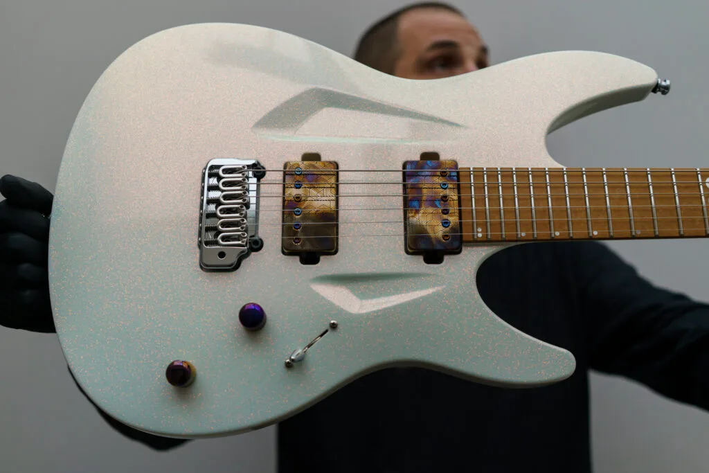 060 Arctic Sunset Sparkle | Aristides Guitars