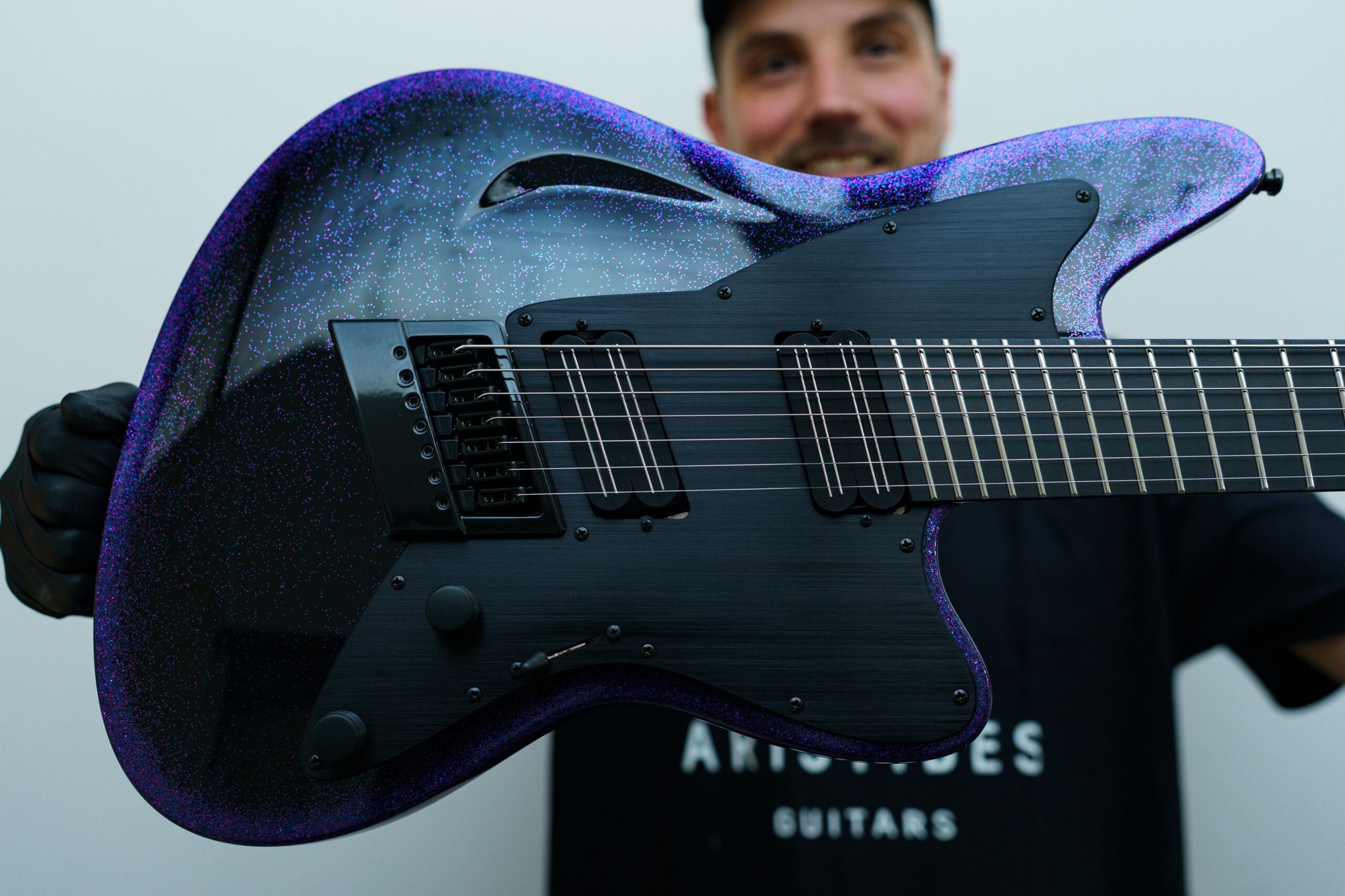 STX7S Blurple Sparkle Burst Custom | Aristides Guitars