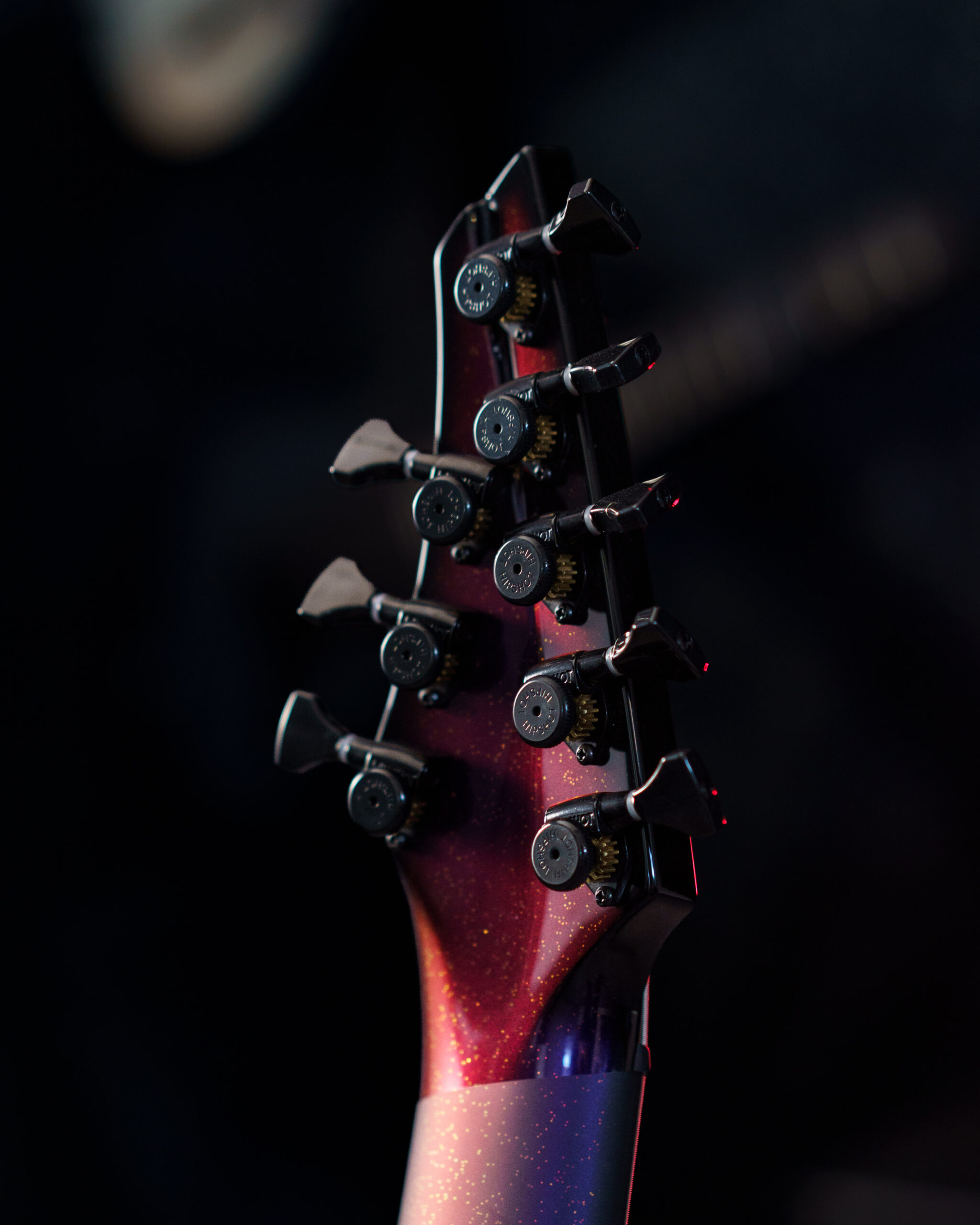 080S Purple/Red Chameleon w/ Galactic Sparkles Custom | Aristides Guitars