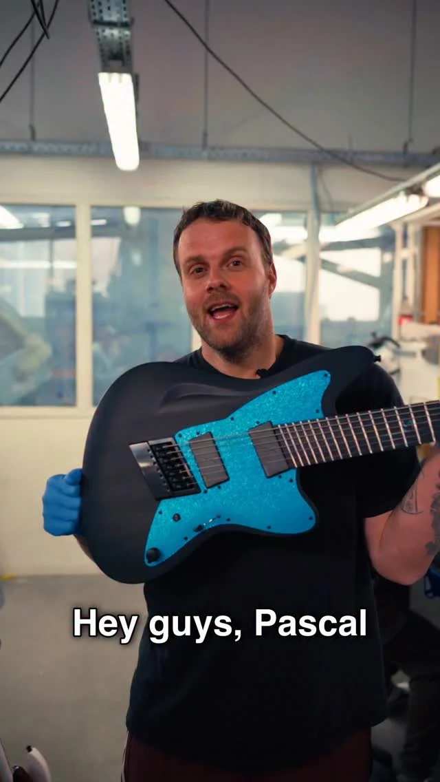 Build of the Week Aristides STX7SR Black with a custom Aqua Sparkle pickguard and @fishmanmusic Moderns!!