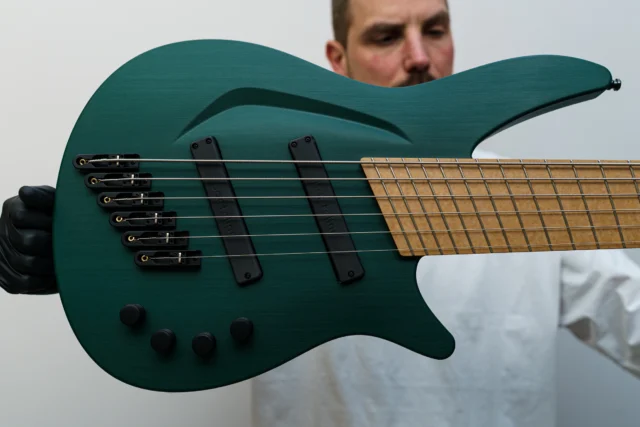 Aristides S/B6R Emerald Green with Bartolini pickups!