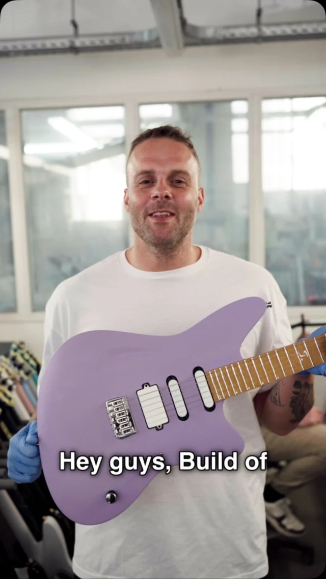 Build of the Week Aristides STX6R Lilac with the @bareknucklepickupsofficial Abraxas (bridge) and Tryptch single coils! Simple, classy and beautiful!
